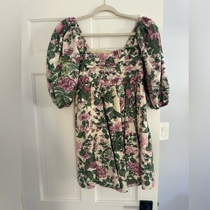 Abercrombie & Fitch Smocked Floral Dress